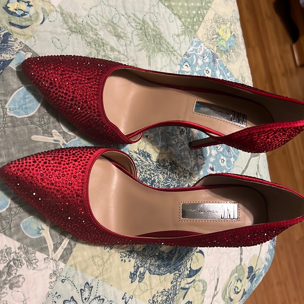 Ruby Red Stiletto pumps